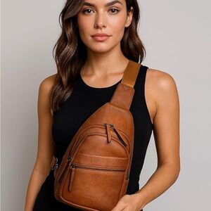 Allday Leather Crossbody Bag